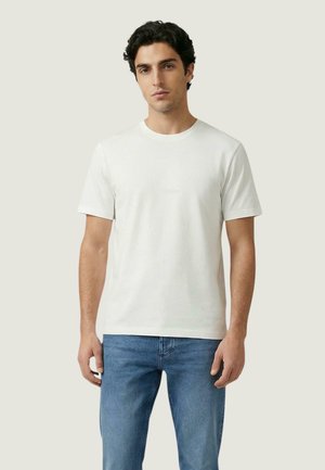 WITH RUBBER INJECTION LOGO  - T-shirt basic - cream