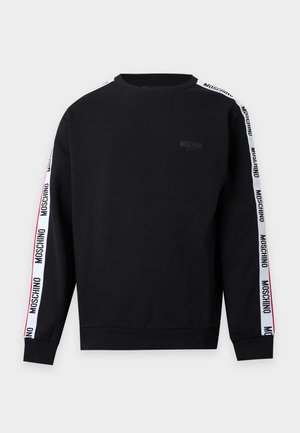 Moschino Underwear, CARRY OVER BASIC ELASTIC GIROCOLLO - Горнище на пижама - nero