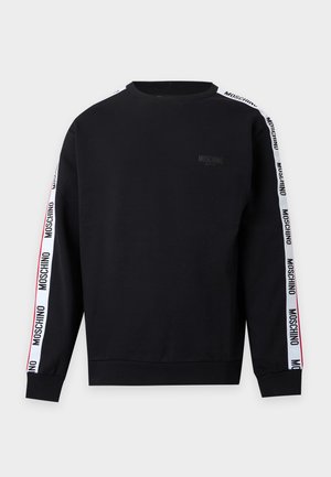 Moschino Underwear, CARRY OVER BASIC ELASTIC GIROCOLLO - Горнище на пижама - nero