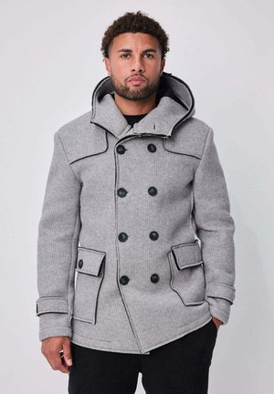 AVEC CAPUCHE ET COL LARGE - Veste légère - gris