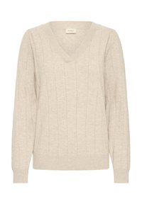Fransa KATA - Strickpullover - feather gray melange