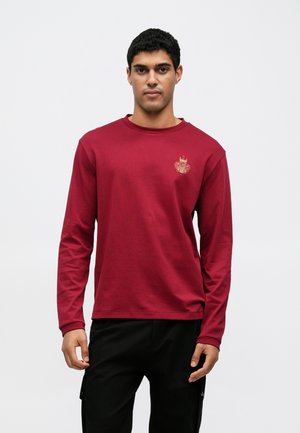 Μπλούζα με μακριά μανίκια - medium red