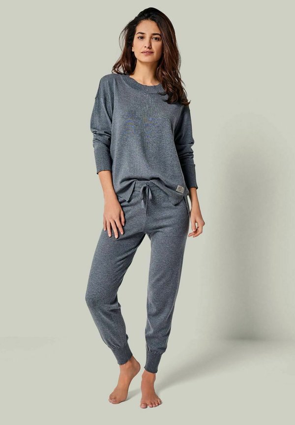 SET - BELLA - Nachtwäsche Set - anthrazit