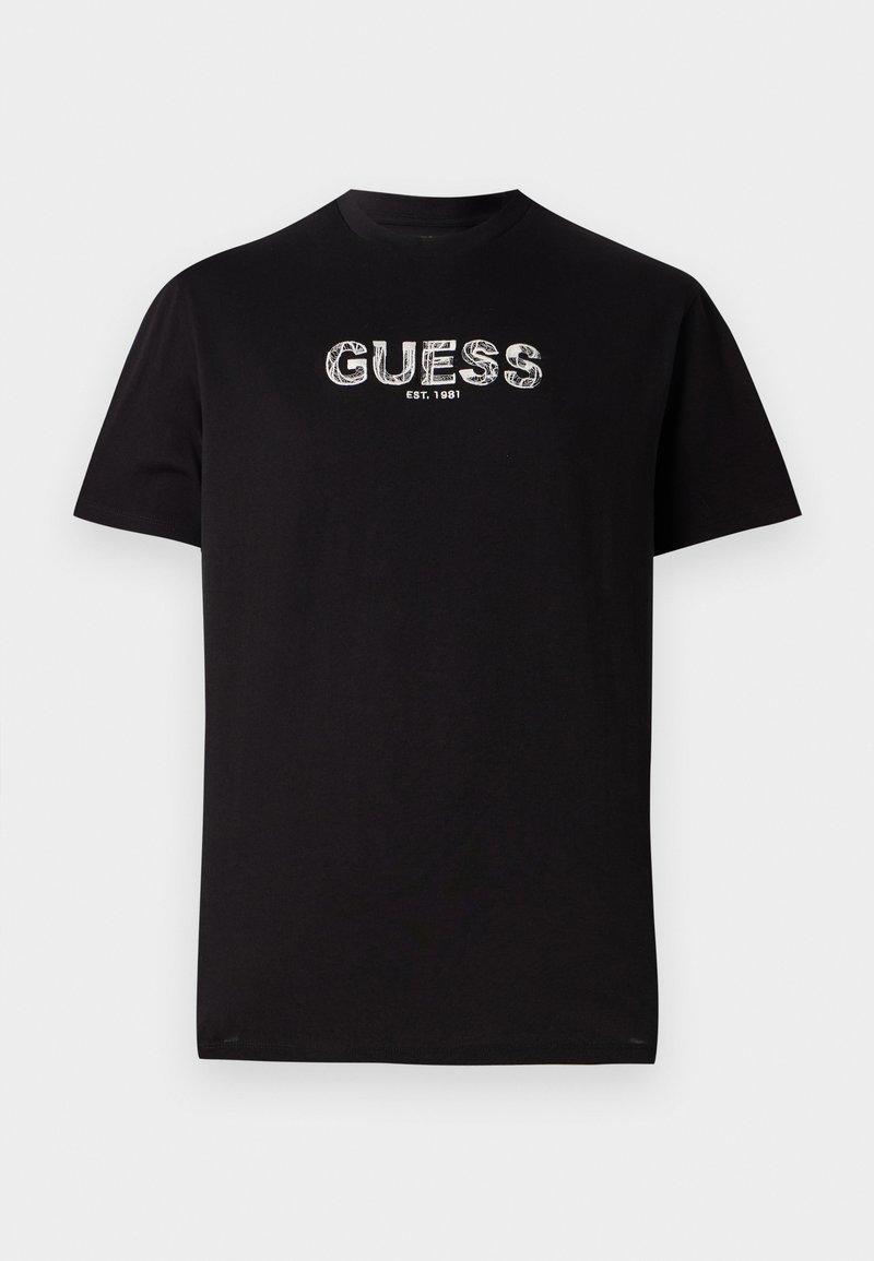 Guess T-shirt print zwart