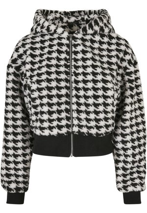 Urban Classics, Fleecová bunda - blackhoundstooth