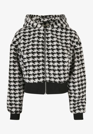 Urban Classics, Fleecová bunda - blackhoundstooth