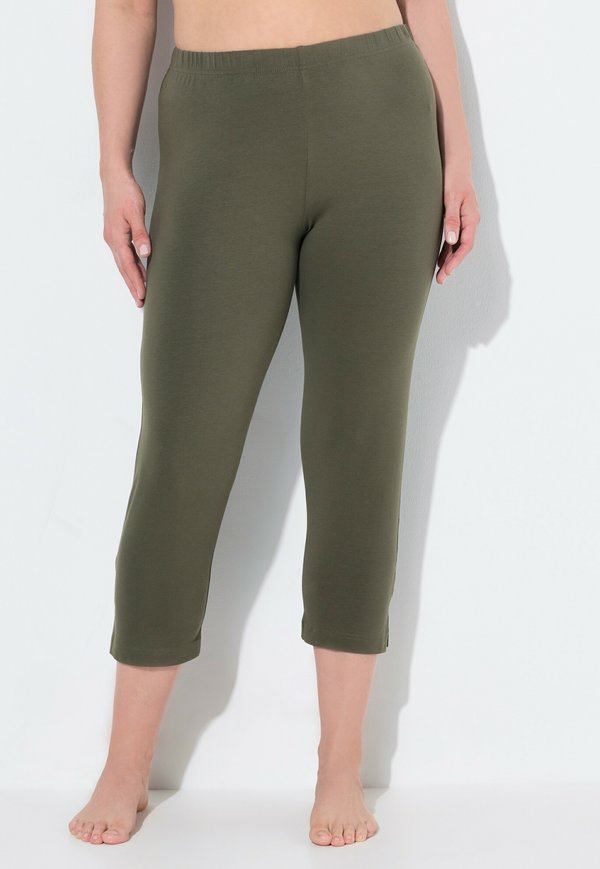 CAPRI KLASSISCHE 7/8 IN UNI SLIM FIT - Nachtwäsche Hose - olive gray