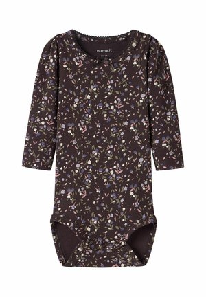 Name it, ROMPER RIB KNIT - Body - chocolate plum