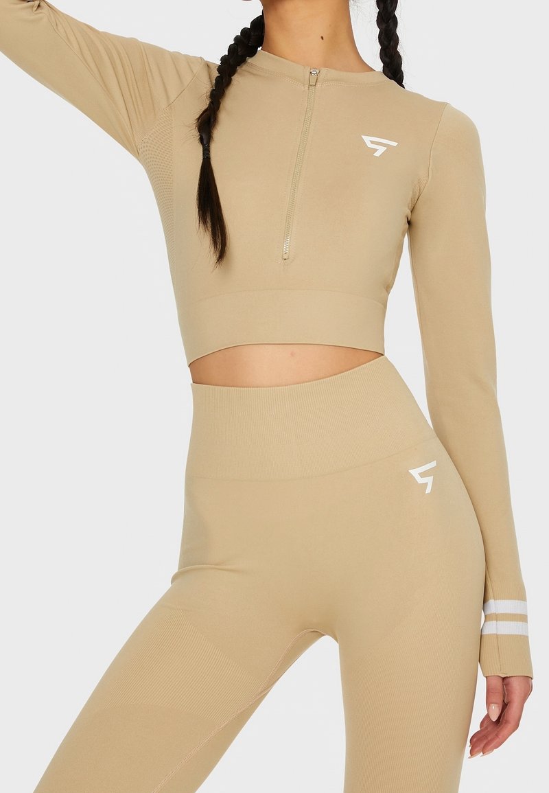 SQUATPROOF Langarmshirt - beige