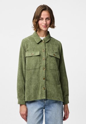 Pieces PCEFFI SHIRT - Overhemdblouse - olivine