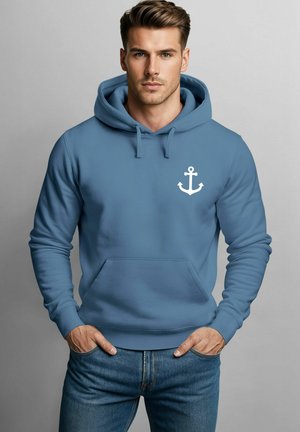 ANKER BADGE  - Hoodie - indigo blue