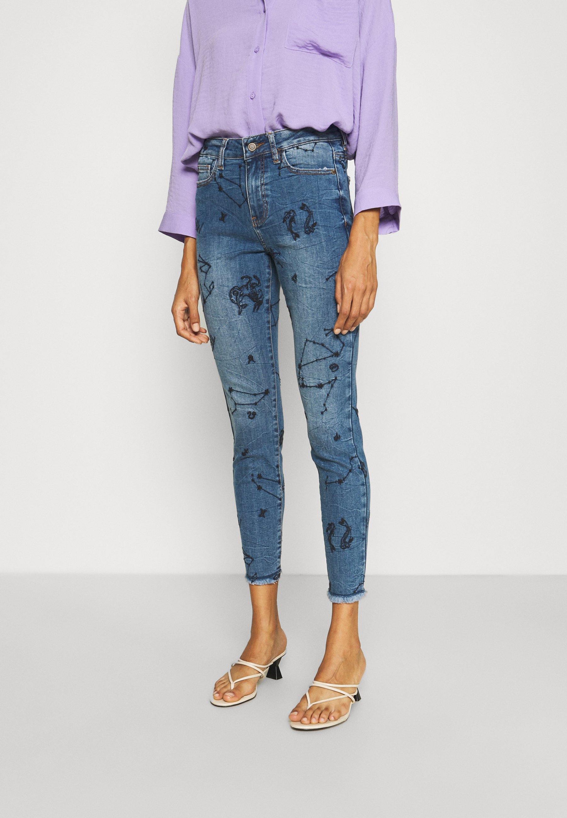 Desigual AUSTRA - Jeans Skinny Fit - blue/blue denim - Zalando.co.uk
