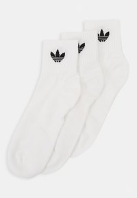 adidas Originals - MID ANKLE UNISEX 3 PACK - Strumpor - white/black Miniatyrbild 1