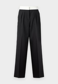 ELIA HERRINGBON - Pantalon classique - black