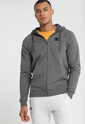 Under Armour RIVAL - Giacca sportiva - charcoal light heather/black