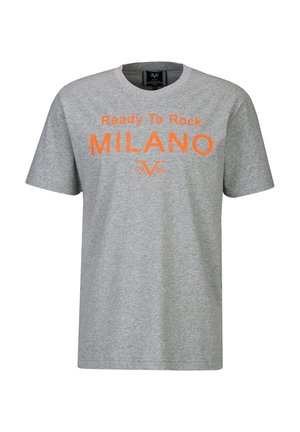 19V69 Italia, 19V69 ITALIA T-SHIRT RAFAEL READY TO ROCK - T-shirt print - grey melange