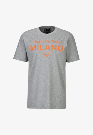 19V69 Italia, 19V69 ITALIA T-SHIRT RAFAEL READY TO ROCK - T-shirt print - grey melange