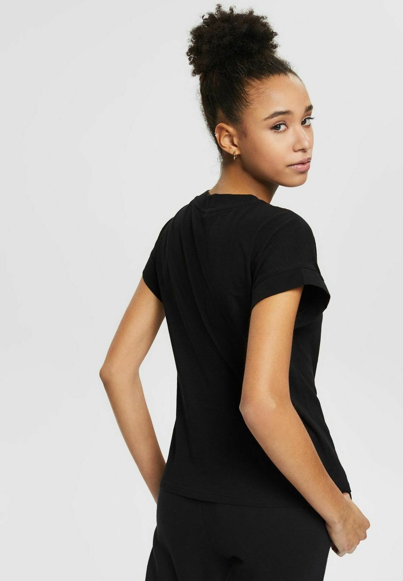 Damen T-Shirts | edc by Esprit T-Shirt basic black/schwarz - OW30871 Damen T-Shirts | edc by Esprit T-Shirt basic black/schwarz - OW30871