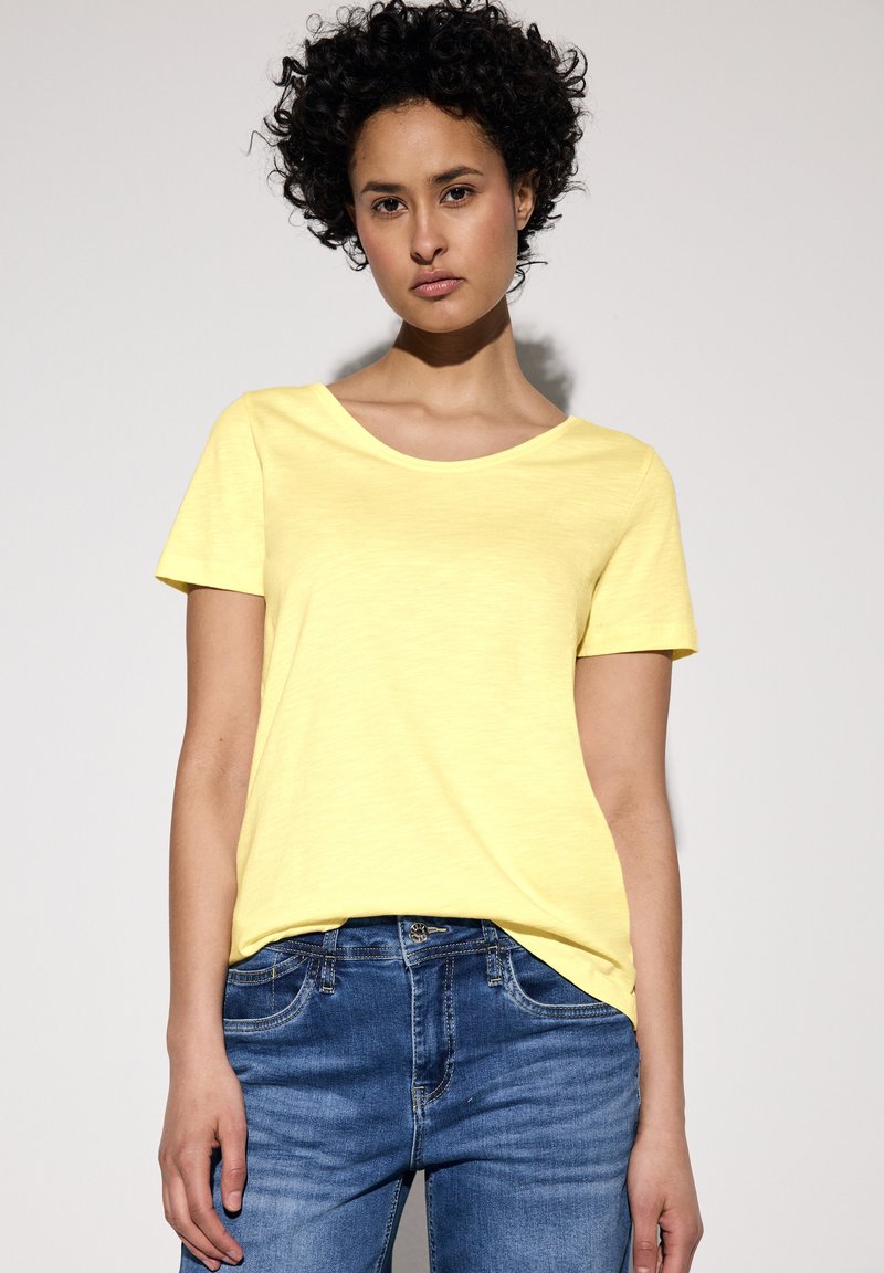 Street One T-shirt basic - gelb