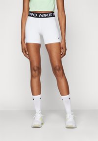 Nike Performance SHORT - Leggings - white/black/black