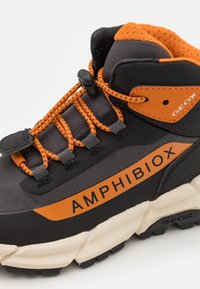 Geox J FLEXYPER PLUS  - Baskets montantes - dark grey/dark orange