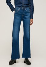 Pantaloni Donna Pepe Jeans Willa - Flare Anni '70 Con Tasche Posteriori A Cuore, Cotone Sostenibile