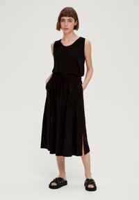 s.Oliver AUS MIX - A-lijn rok - schwarz