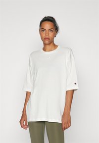 Champion ICONS OVERSIZE CREWNECK  - T-shirt con stampa - white