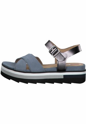 S.OLIVER - Platform sandals - blue comb