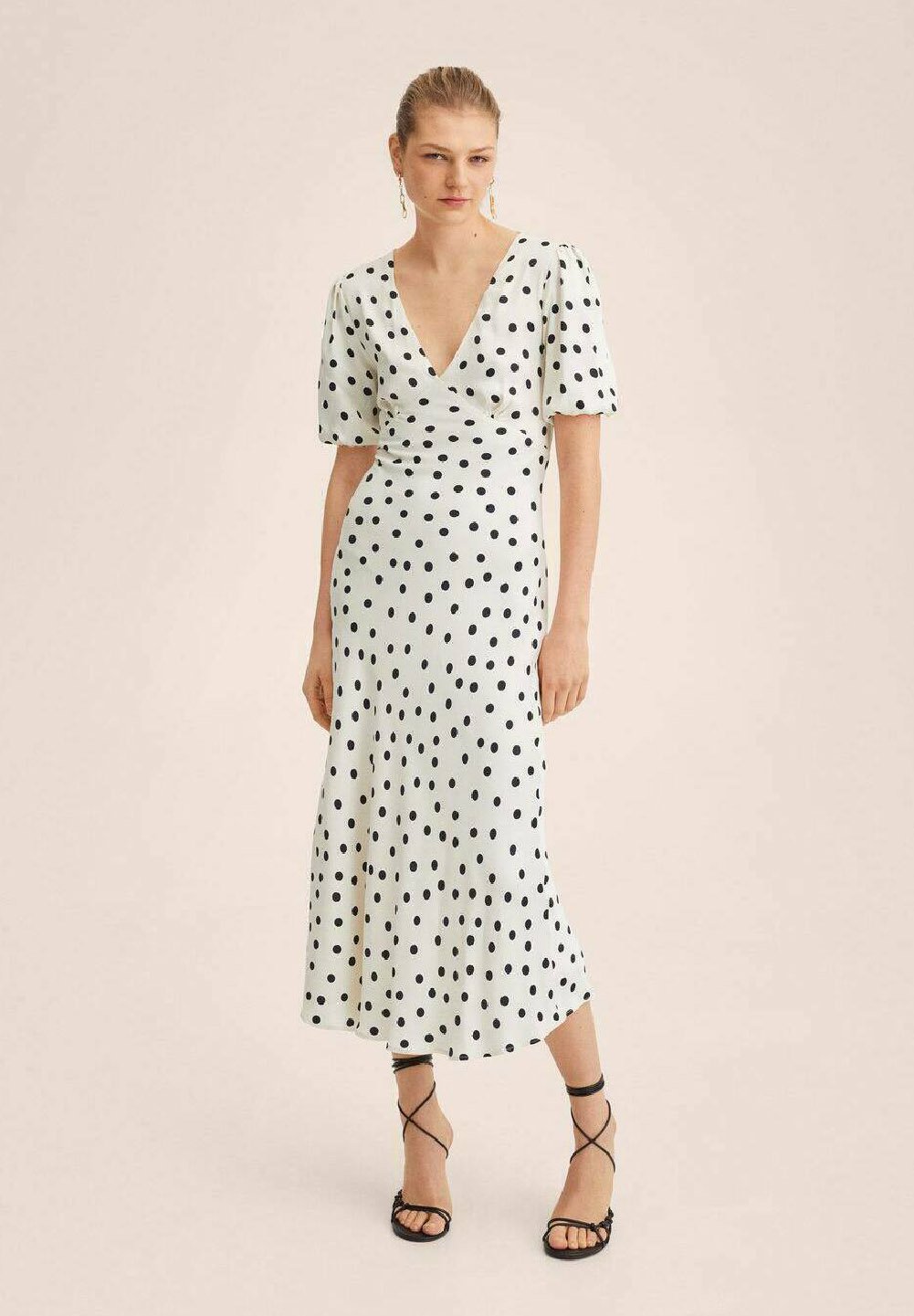 Mango DOTS - Vestito lungo - gebroken wit/avorio - Zalando.it