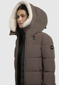 khujo CLARESSE TEDDY - Vinterfrakke - taupe dunkel
