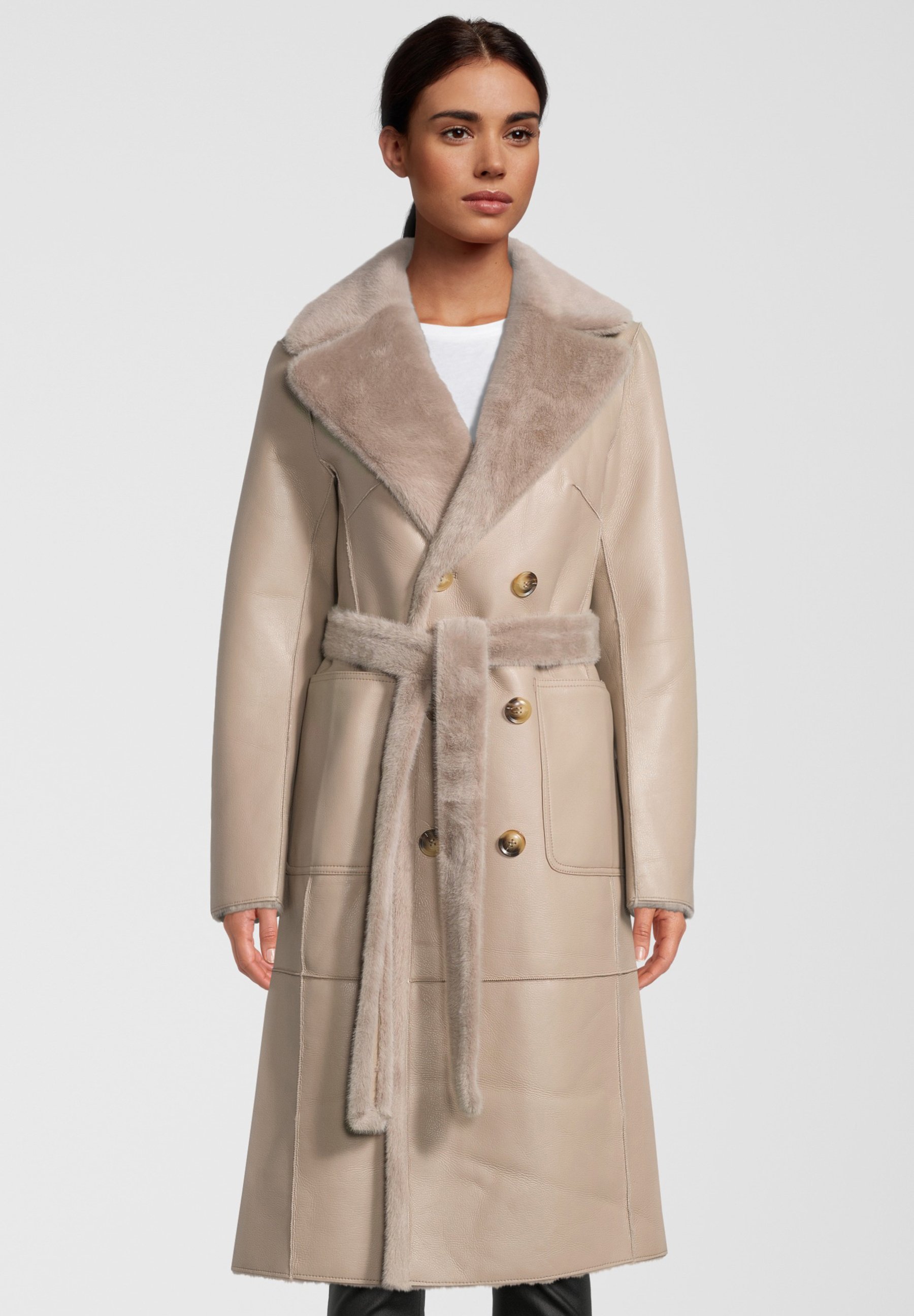silver cloud cashmere coat