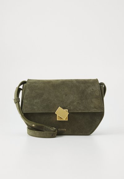 CLOSED BAG ONE - Cross body bag - forest green