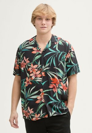 TOM TAILOR DENIM RELAXED FIT MIT BLUMEN-MUSTER - Shirt - black big flowery print