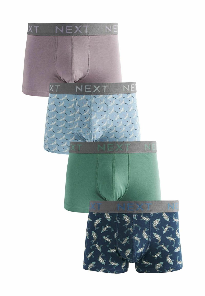 Next PATTERN FOUR PACK - Apakšbikses - blue green animal pattern