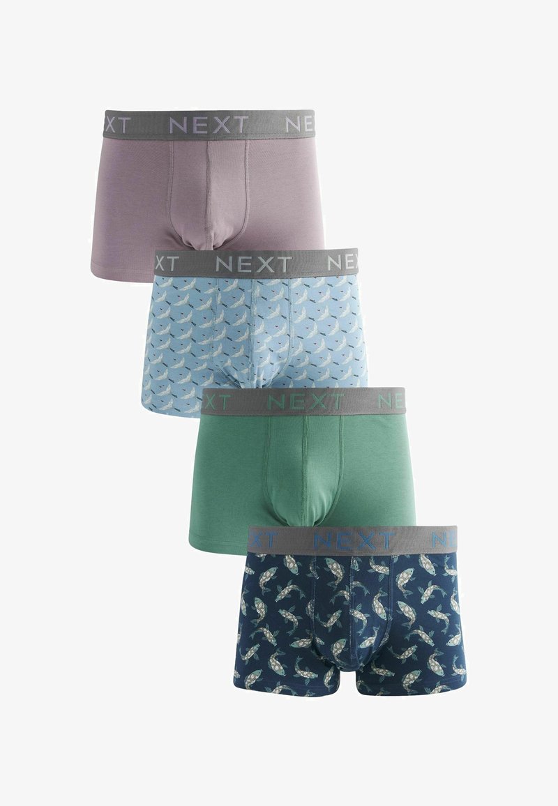 Next PATTERN FOUR PACK - Boksarice - blue green animal pattern