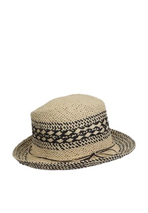 SUMMER TRILBY CONTRASTING PATTERN - Hut - light sand