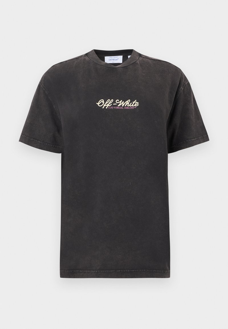 Off-White T-shirt print donkergrijs