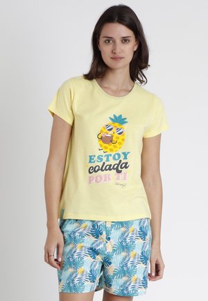 MANGA CORTA PIÑA - Conjunto de pijama - amarillo