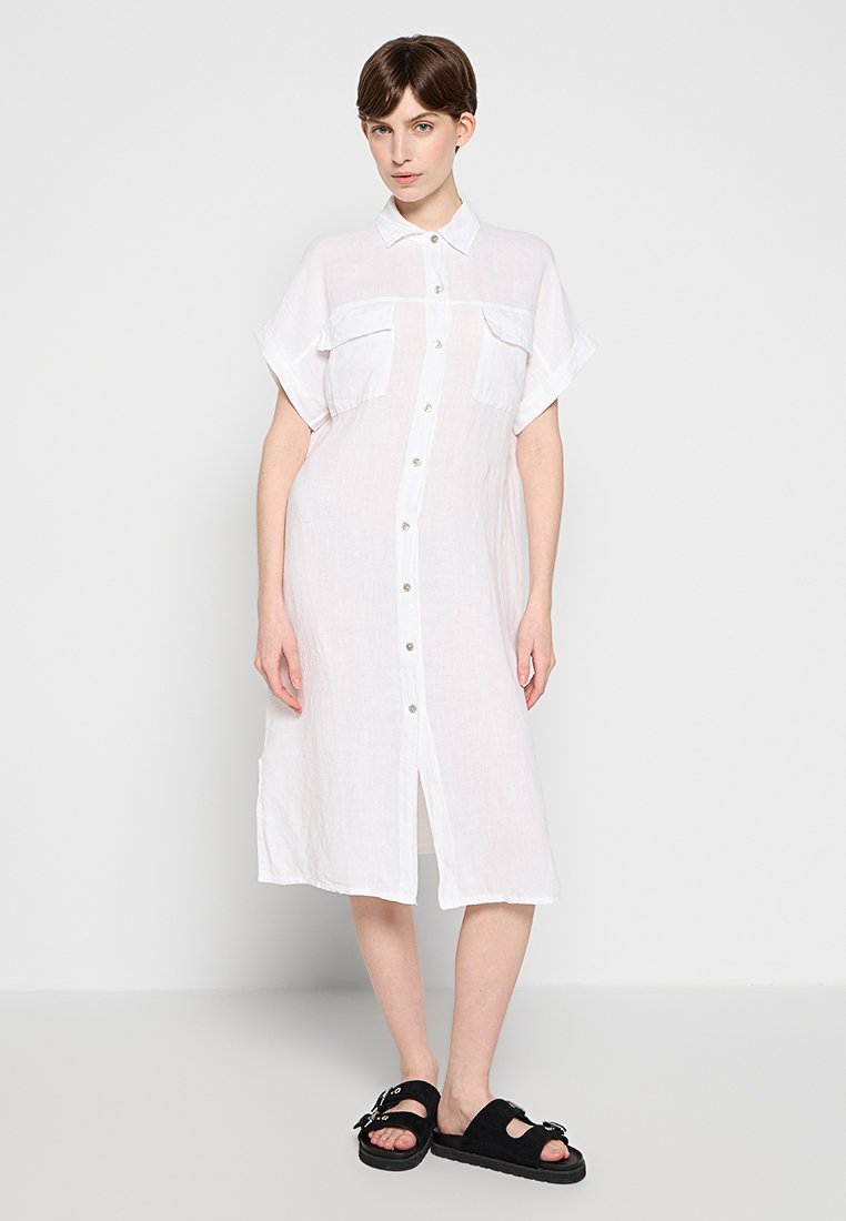 Le Monde du Lin Blousejurk wit Le Monde du Lin Blousejurk wit