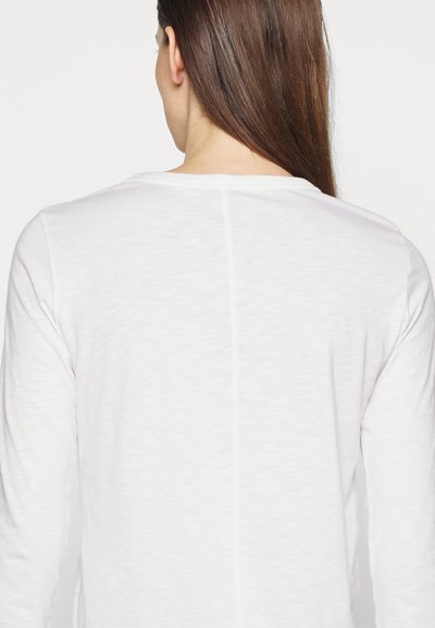 rag & bone THE SLUB LONGSLEEVE - Tops ar garām piedurknēm - bright white