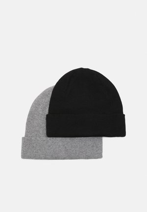 2 PACK UNISEX - Berretto - black/grey