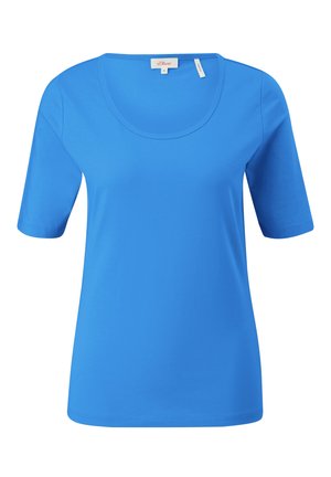 s.Oliver MIT U-AUSSCHNITT - T-Shirt basic - royalblau