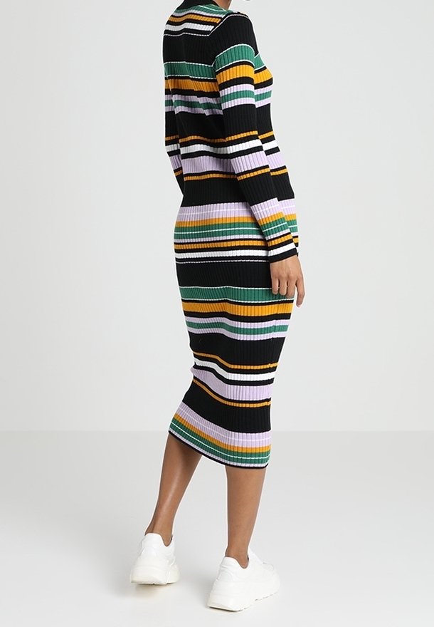 monki knit dress Midi Dress Monki Jumper Dress Gingham Monki Midi Dress Waffle Knit Midi Dress Apricot Clothing