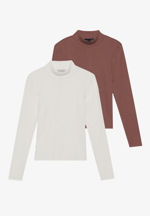 2 PACK - Top s dlouhým rukávem - marron/egret