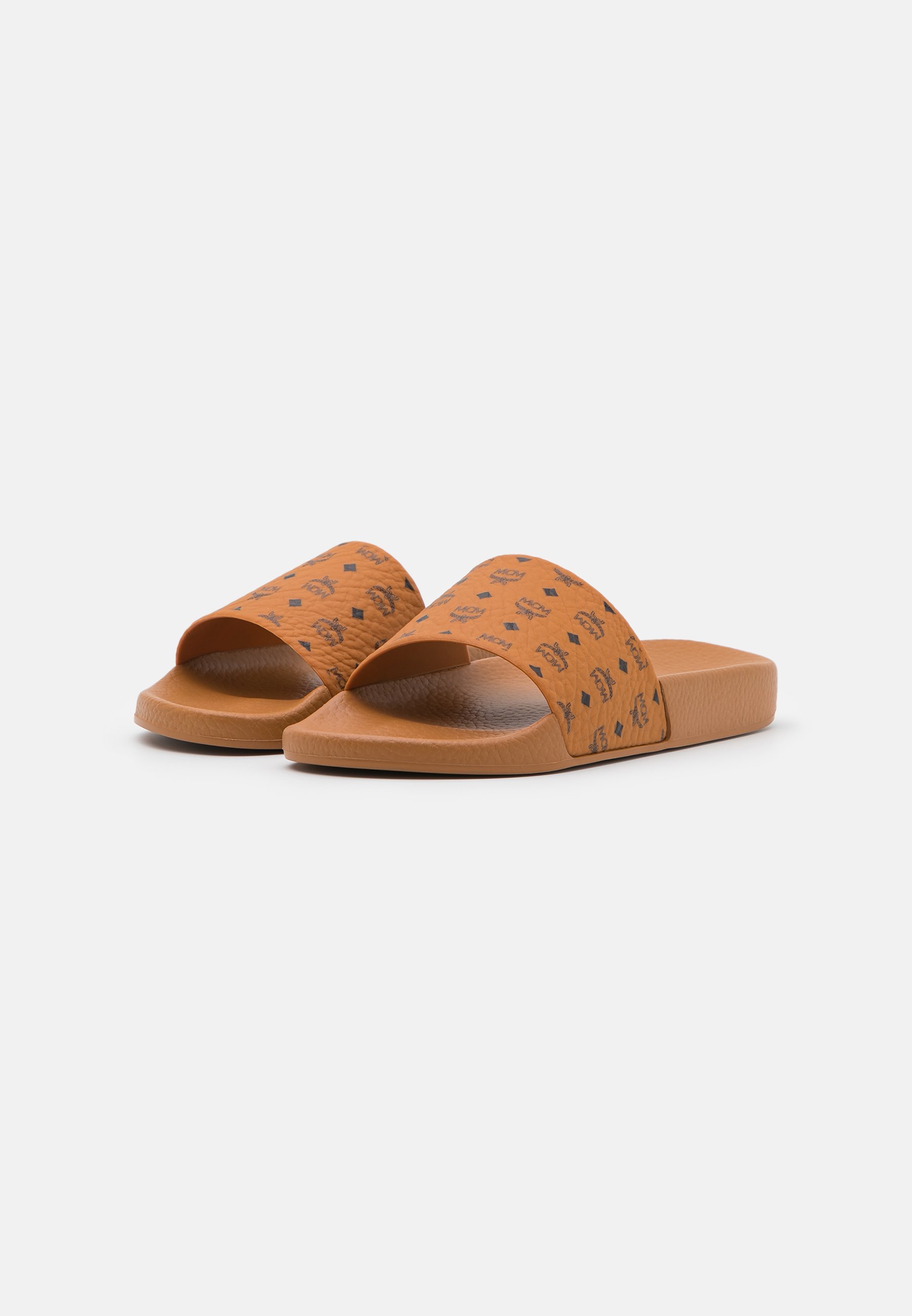 women's monogram print rubber slides