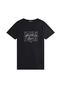 Freddy COMFORT FIT CON GRAFICA COMPOSTA DA STRASS - Camiseta estampada - nero