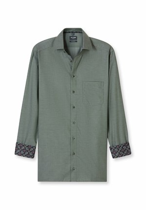 MODERN FIT NEW KENT - Hemd - grau/grün