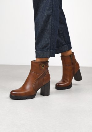 Bosanova CON CREMALLERA - Platform ankle boots - cuero