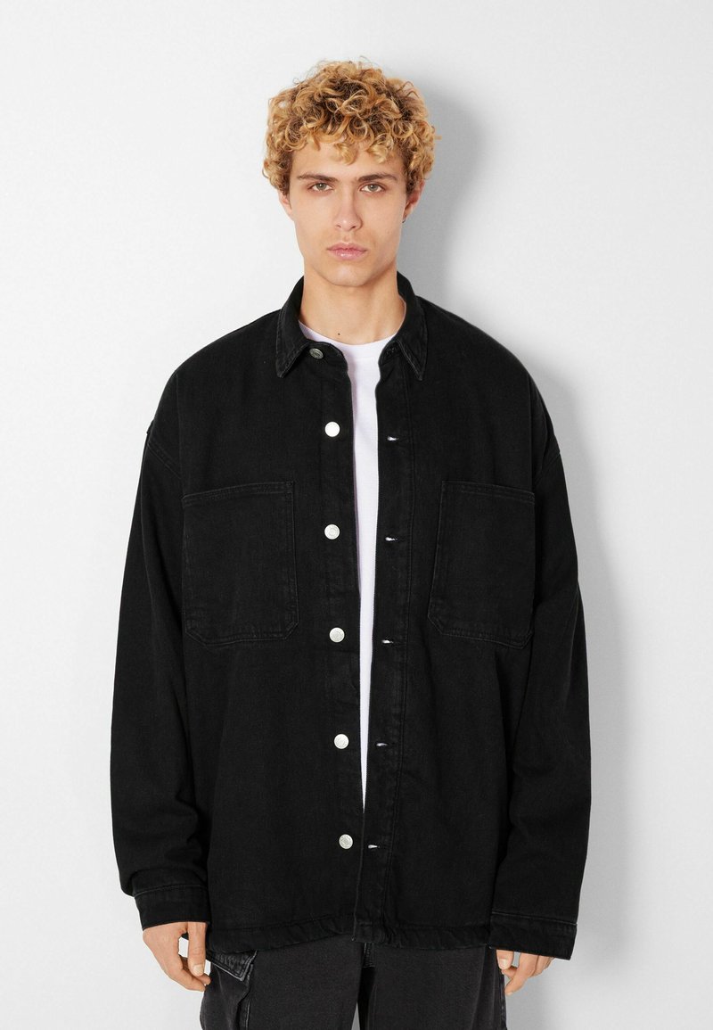 Bershka LINED Denim jacket black Zalando.de